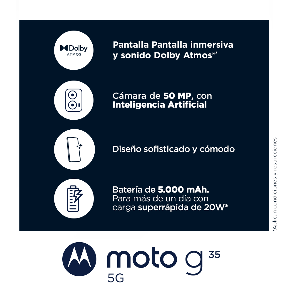 Motorola Moto G35 128 GB 5G + eSIM